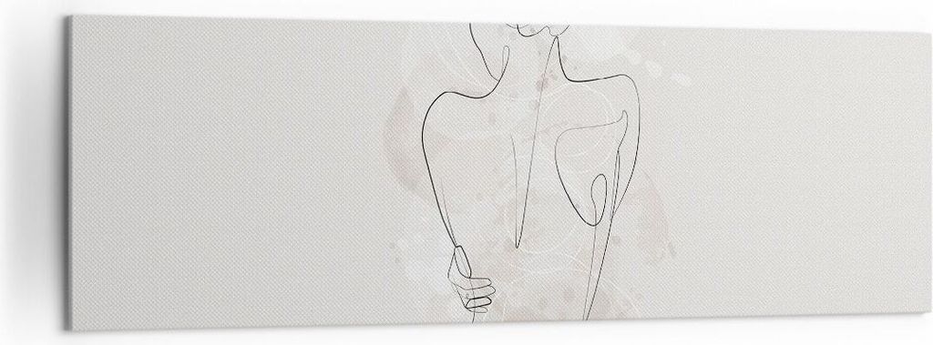 Bild auf Leinwand - Leinwandbild - Einteilig - Frau Rücken Rücken - 160x50cm - Wand Bild - Wanddeko - Wandbilder - Leinwanddruck - Bilder - Wandd...