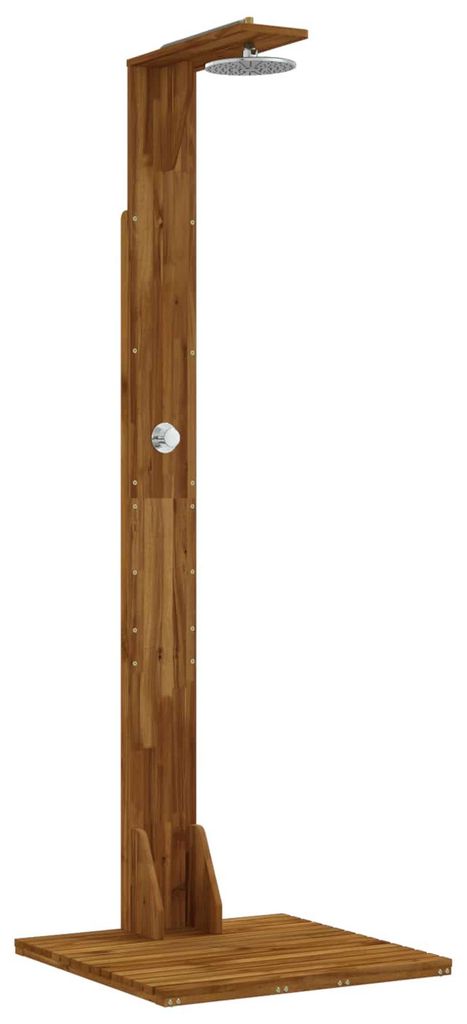 vidaXL Gartendusche 219 cm Massives Akazienholz und Produktbild 