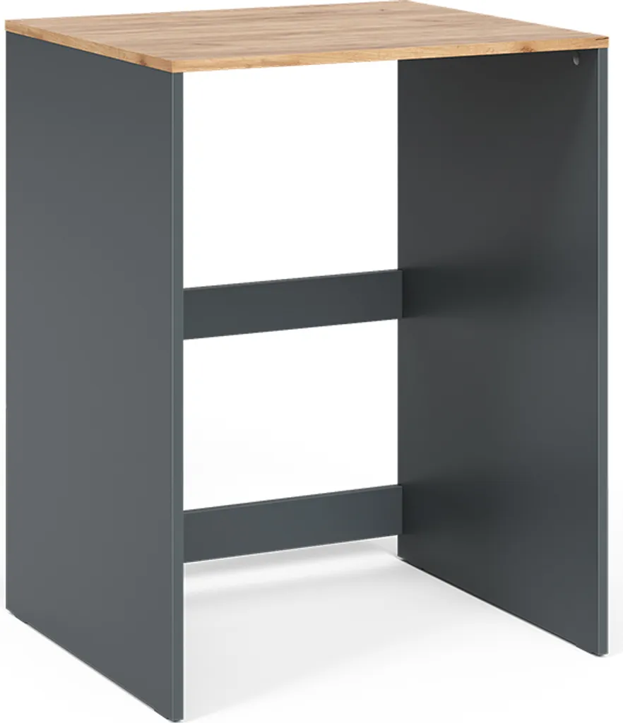 Mobile Coprilavatrice Vicco Viktor Antracite Rovere Oro 68 cm