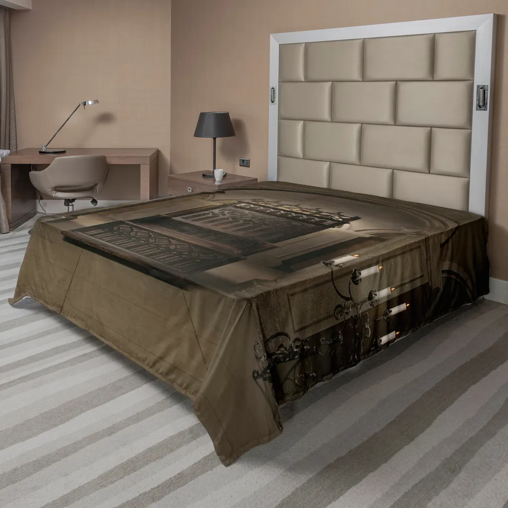 Drap de lit pour décoration médiévale et gothique Format XXL 266x260cm