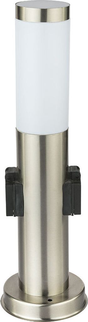 2er Set Stehleuchte für den Außenbereich, silber, H 45 cm