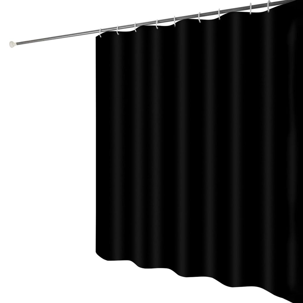1 Stueck wasserdichter Duschvorhang, Trennwand, Badezimmer, schimmelfest, Badvorhaenge, einfarbig, Polyester-Tuch, Badezimmer-Accessoires