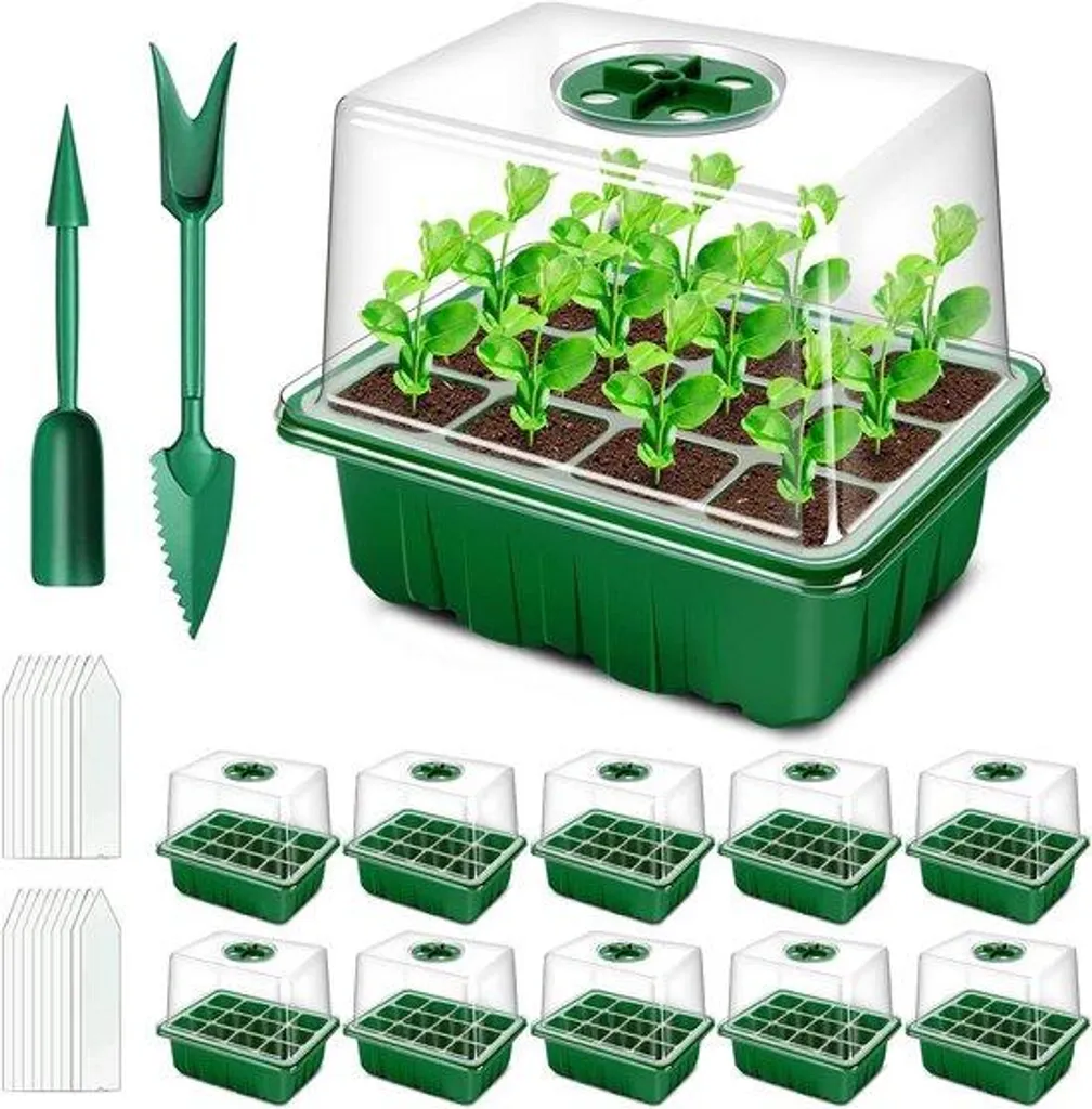 Tuteurs pour bulbes en pot et jardin - 120 alvéoles de guidage - 10 pcs