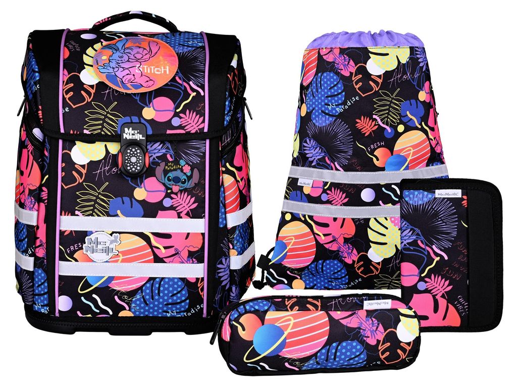 McNeill Schulranzen Perfecto Disney Schoolbag Set 8-teilig Produktbild 