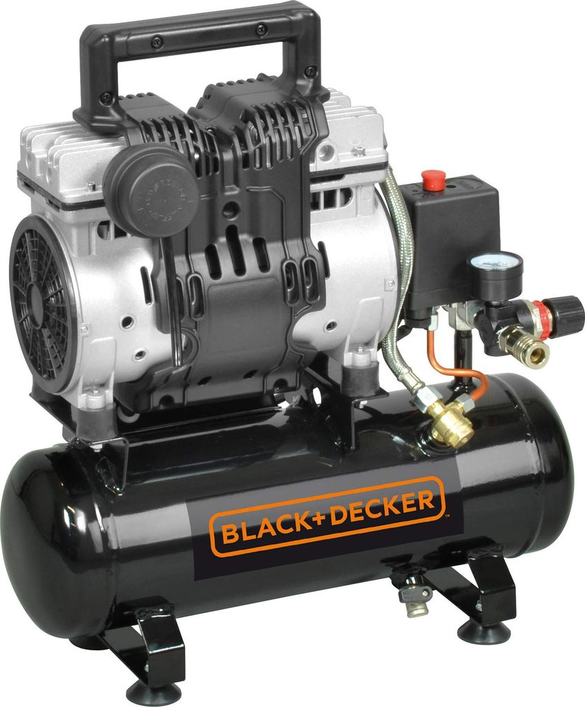 BLACK+DECKER Luftkompressor 6 L 230 V Geräuscharm