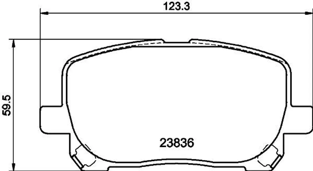 Plaquettes de frein HELLA 8DB 355 010-221 pour Avensis Verso M2 OE