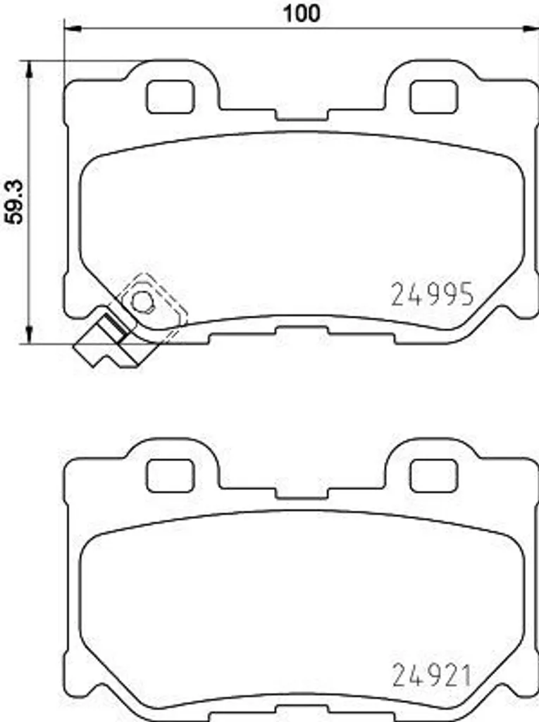 Plaquettes de frein HELLA OE D40604GH0A haute endurance pour Nissan Z34