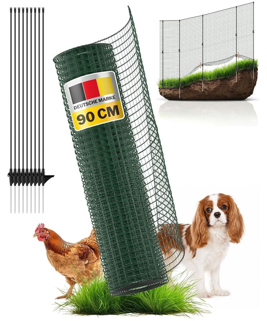 horizont Begrenzungszaun FLEX 15 m x 90 cm – mobiler Zaun Produktbild 