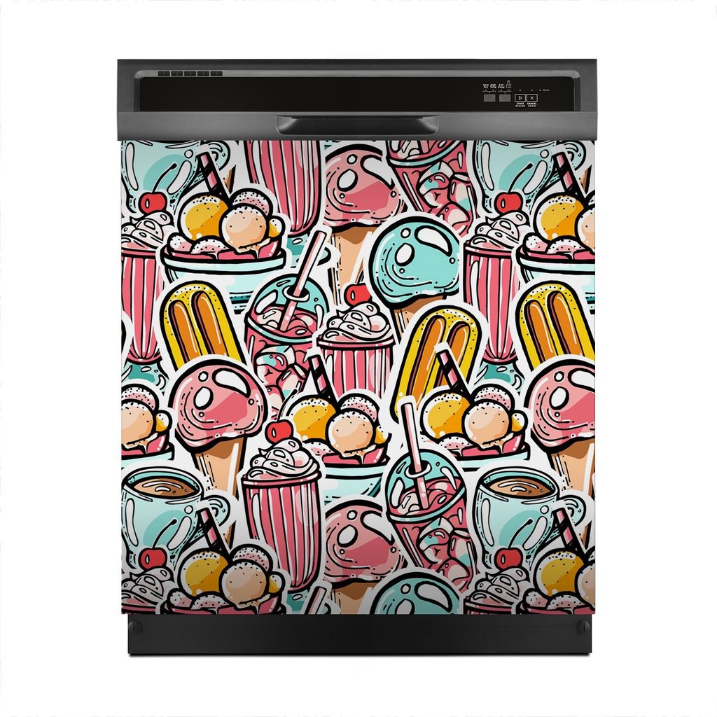 Aufkleber sticker 60x60 cm Dekorative folie Spülmaschine - Produktbild 