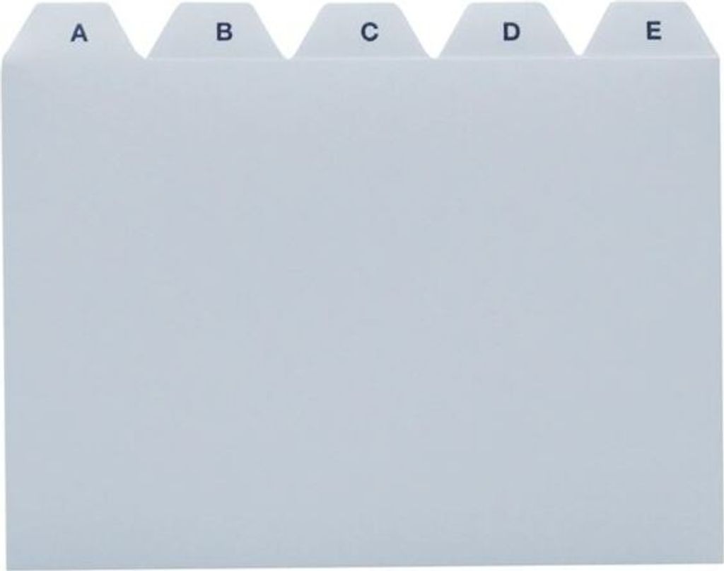 Leitregister A6 A-Z Kunststoff grau