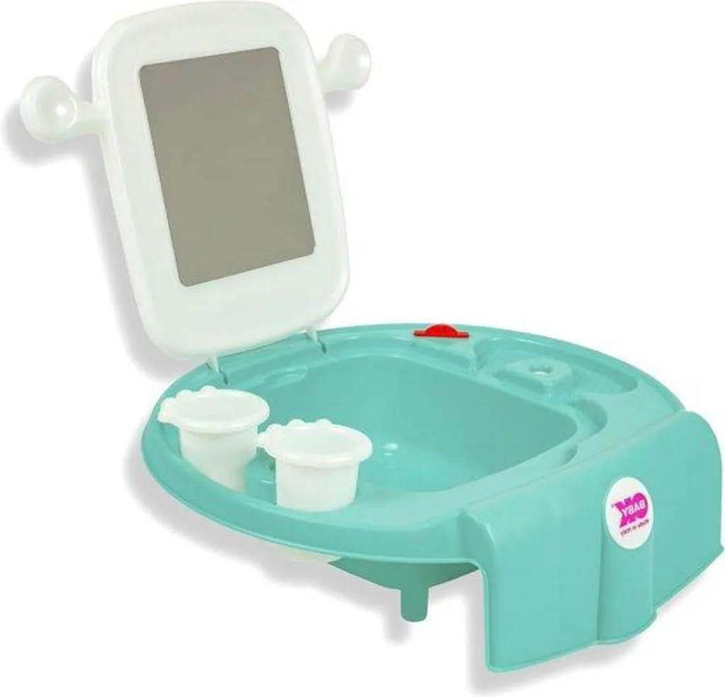 Lavabo portable pour enfant bleu idéal pour baignoire et bidet