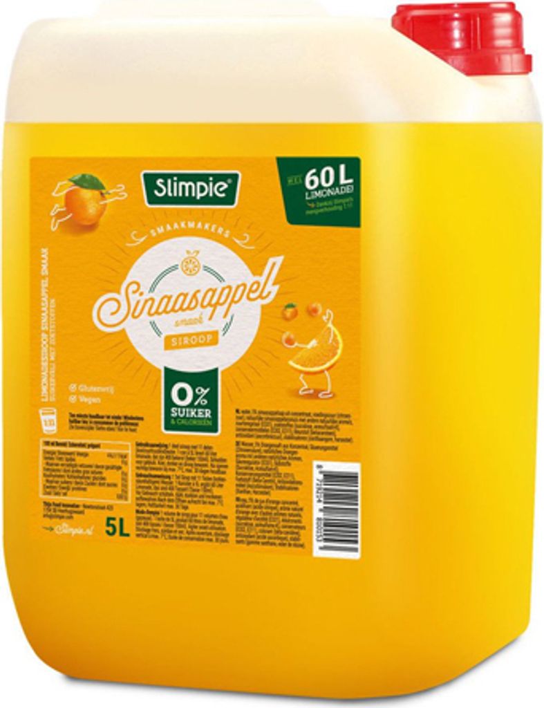Slimpie - Orange Limonaden-Sirup - 5 ltr Produktbild 