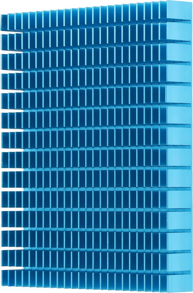 Kühlkörper Aluminiumkühler Kühlkörper Radiator 150 x 120 x 20 mm für CPU-Verstärker-Leiterplatte Schwarz
