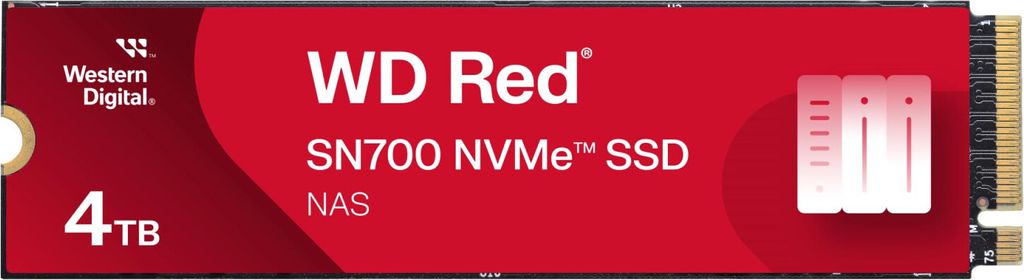 WD Red SN700 M,2 4000 GB PCI Express 3,0 NVMe Produktbild 
