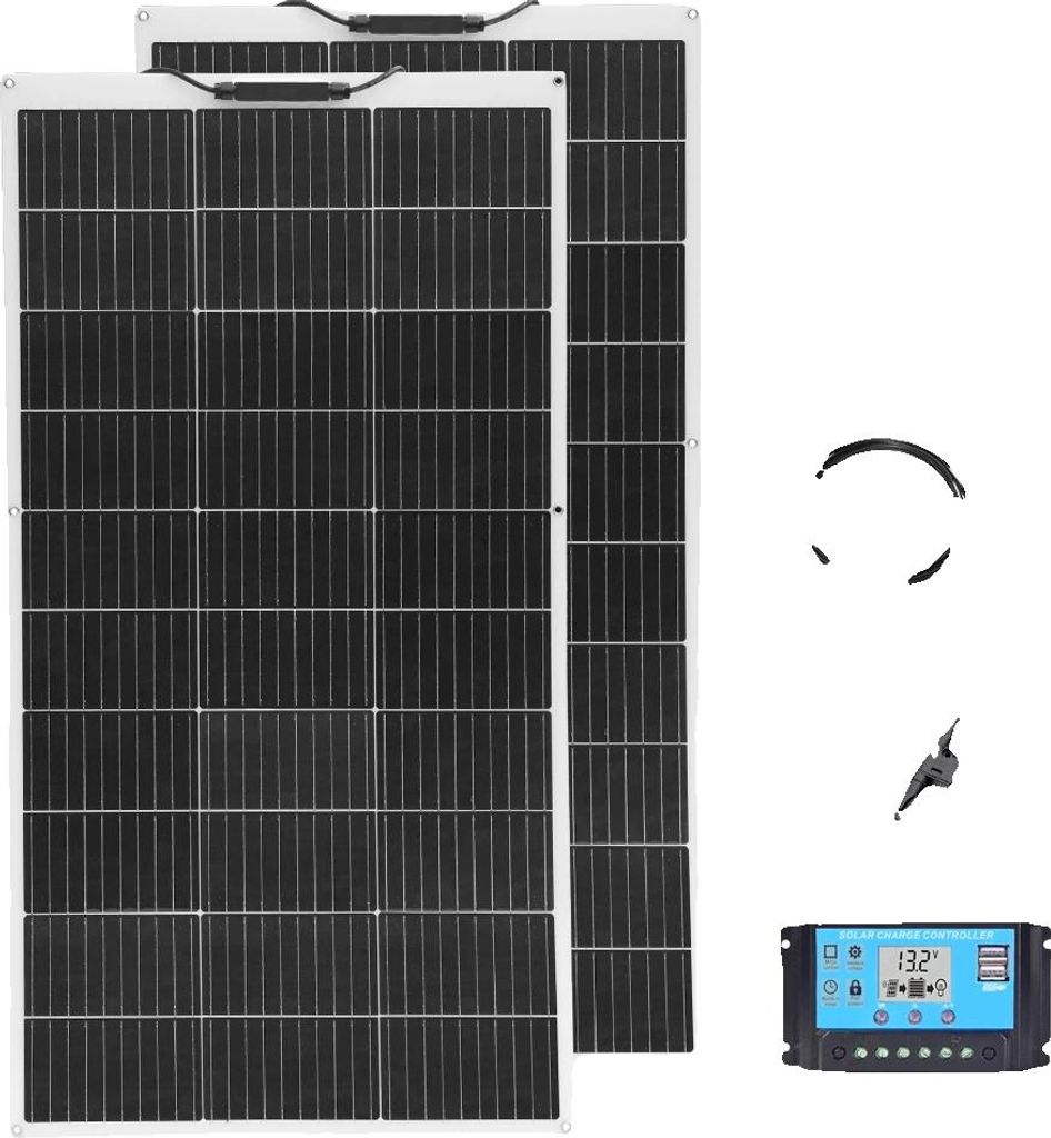 Solarpanel, flexibles Design, hohe Effizienz, 12v24v 200w Kit