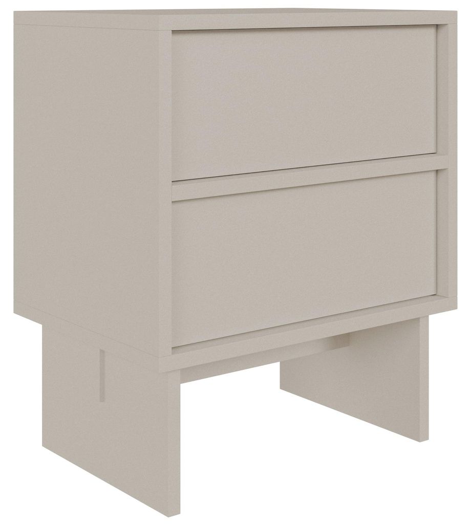 Selsey Sanva - Nachttisch 2-schubladig, Kaschmir, 50 cm Produktbild 