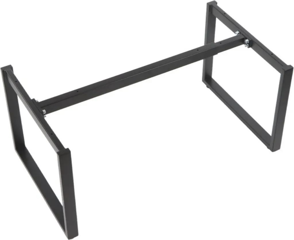 Pied de table industriel noir en métal, style NY-L03 - 80-130cm