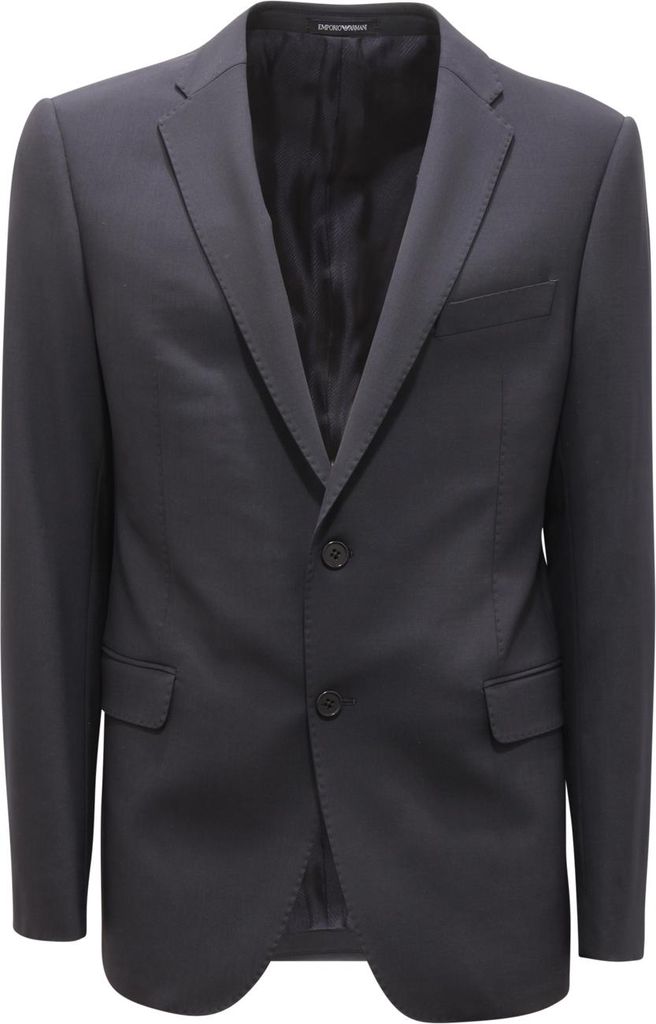 9204Au Abito Uomo Emporio Armani M Line Man Wool Suit Blue
