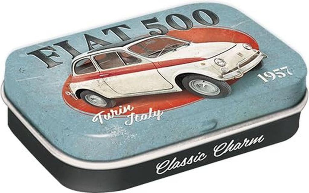 Nostalgic-Art - Portapillole - Fiat 500 - Torino Italia Immagine del prodotto 
