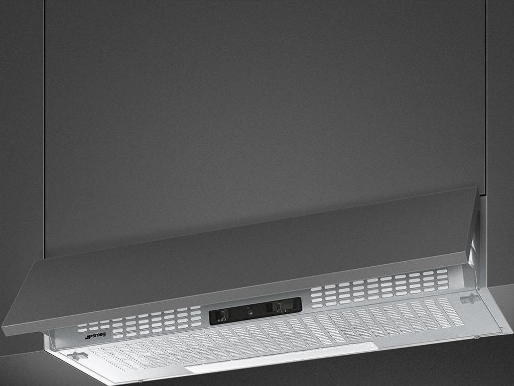 Smeg KSEIR92SE2 Dunstabzugshaube Halb eingebaut (Pullout) Silber 225 m³/h D