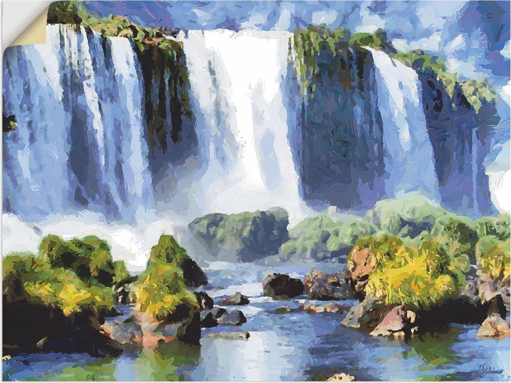 ARTland Wandbild, selbstklebend Iguazu Wasserfälle II Größe: 120x90 cm