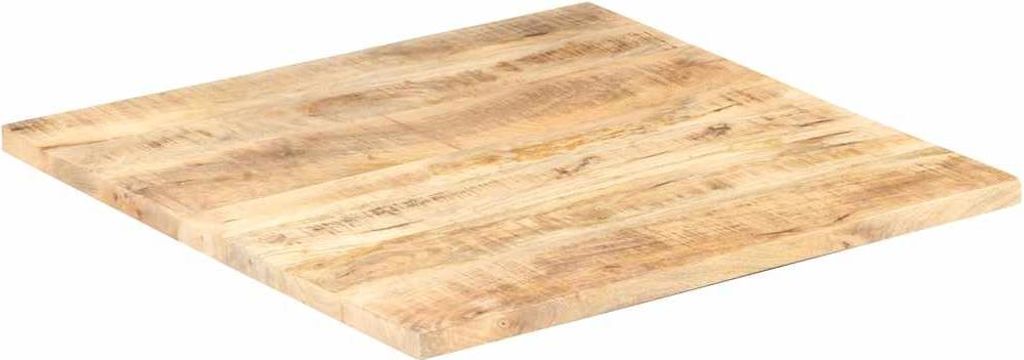 vidaXL Tischplatte Massivholz Mango 25-27 mm 80x80 cm