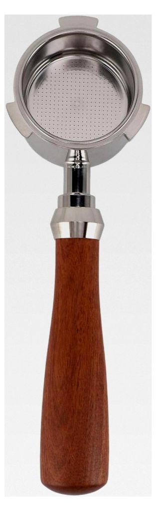 51 mm Siebträger mit Massivholzgriff, ultrafeinem Netz und abnehmbarem 3-Ohr-Siebträger für Kaffeemaschinen ohne Boden