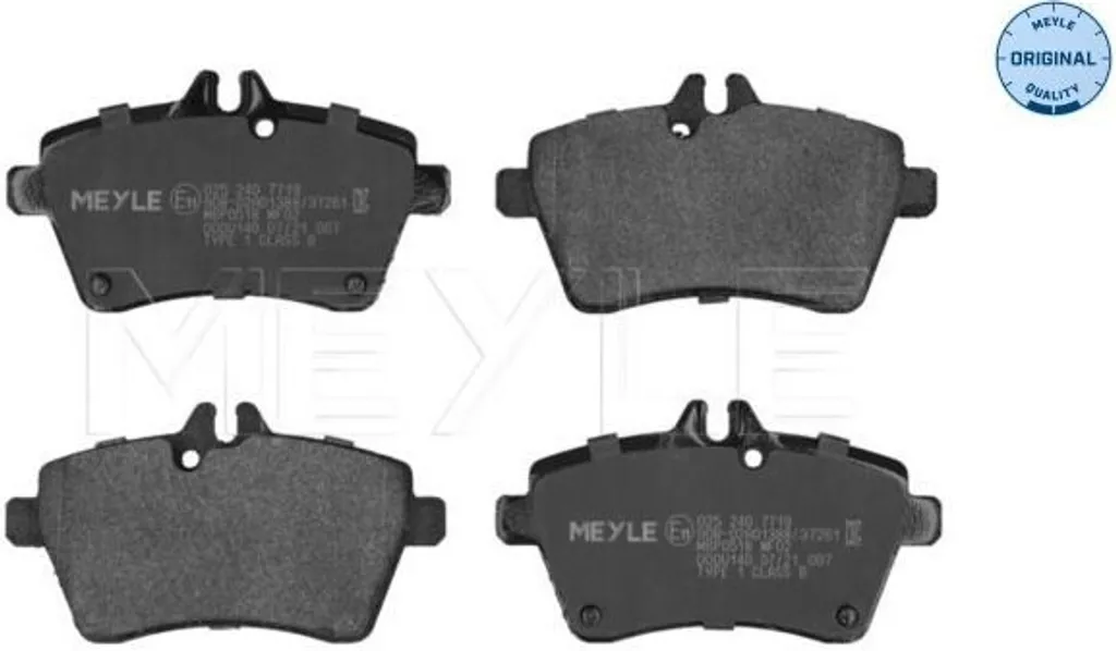 Plaquettes de frein avant MEYLE 0252407719 pour Classe A W169