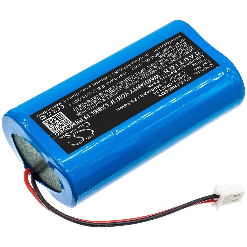 Batterie de Rechange pour Lampe Frontale SurgiTel EHL-65 et OM0134