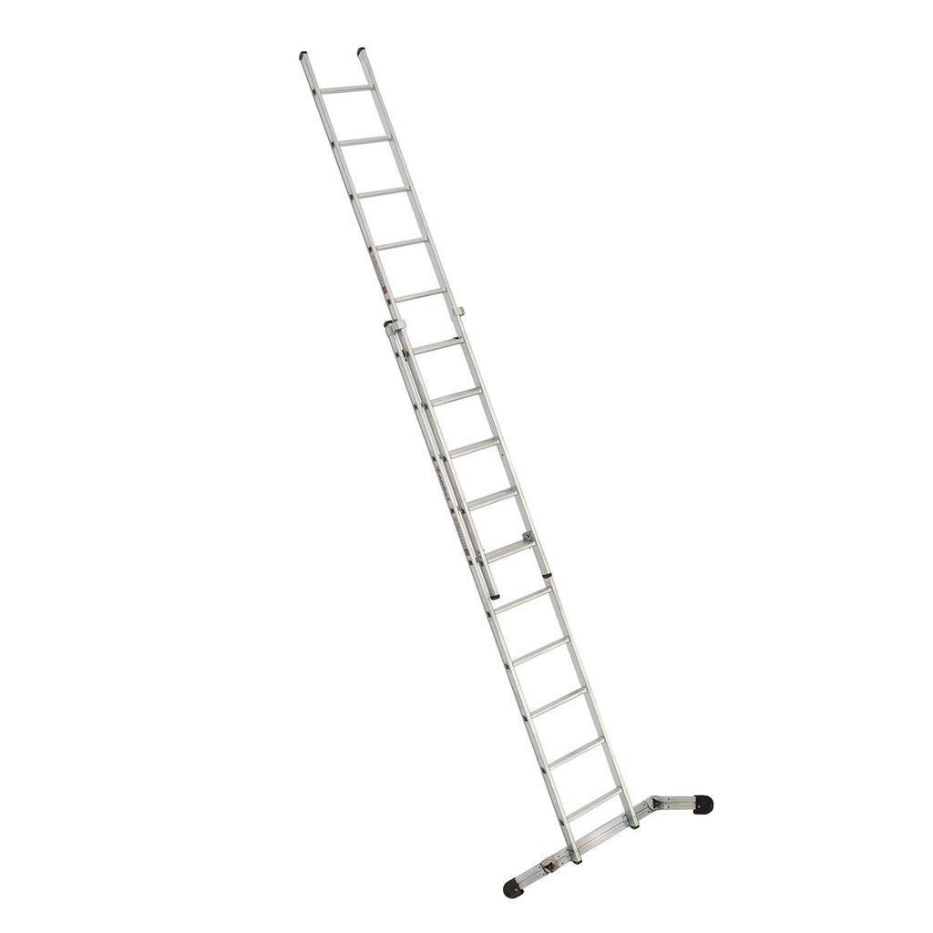Euroline Premium 302 Schiebeleiter 2x10 Sprossen mit Vario-Traverse