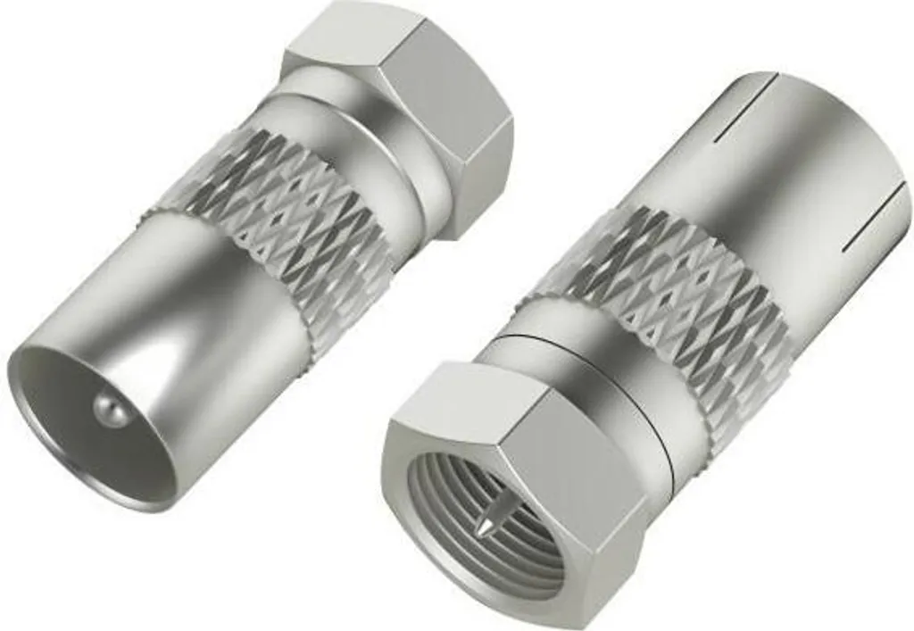 Hama 00205315 Spina SAT Tipo F | Connettore Facile per Cavo Coassiale