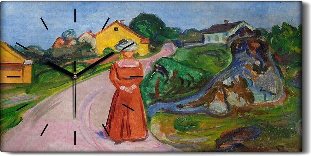 Wandbild Leinwand Bilder Wanduhr Geräuschlos 60x30 Frauen Produktbild 