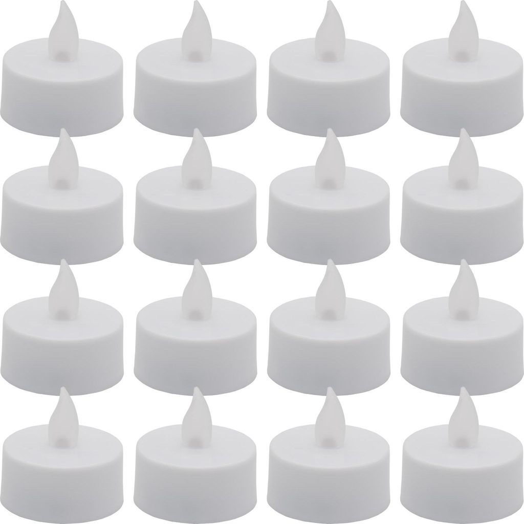 16x LED Teelichter Kerzen Batterie Elektrisch Licht Lampe Produktbild 