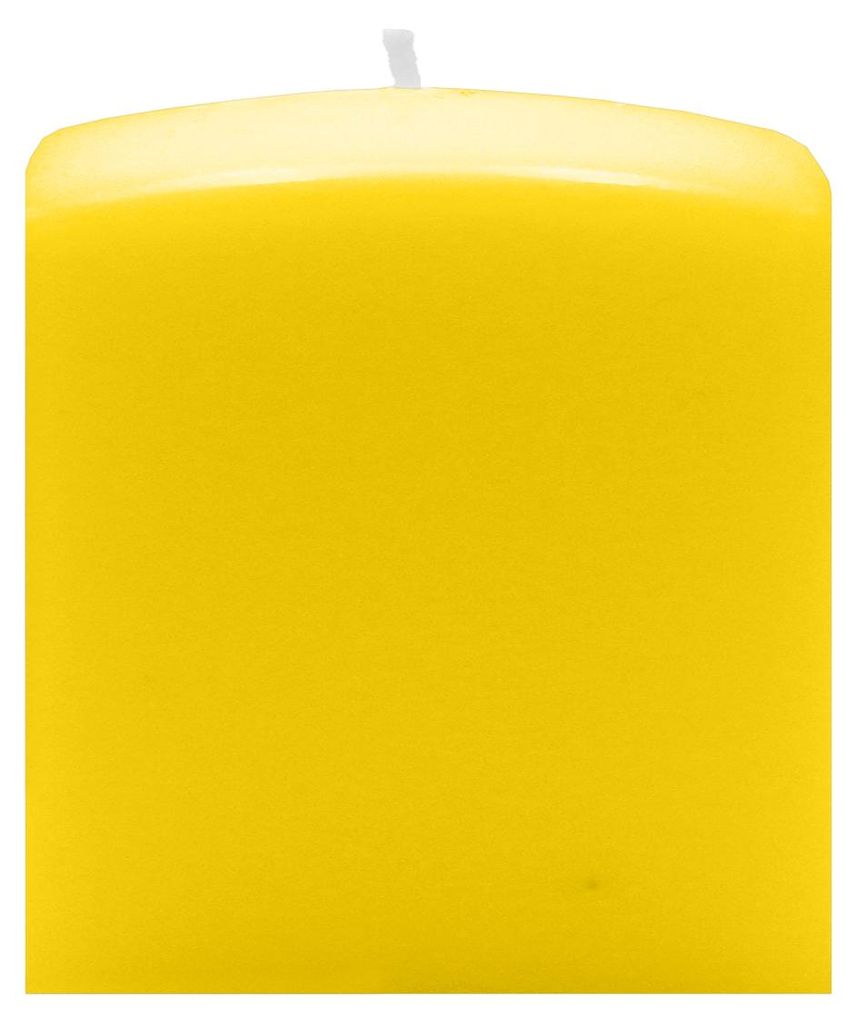 Quader Kerzen Citron Gelb 8 x Ø 7/7 cm, 8 Stück Produktbild 