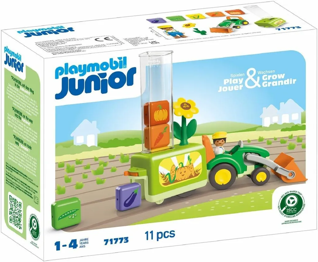 PLAYMOBIL 71773 JUNIOR Tracteur avec Planteuse Amusante dès 1 an