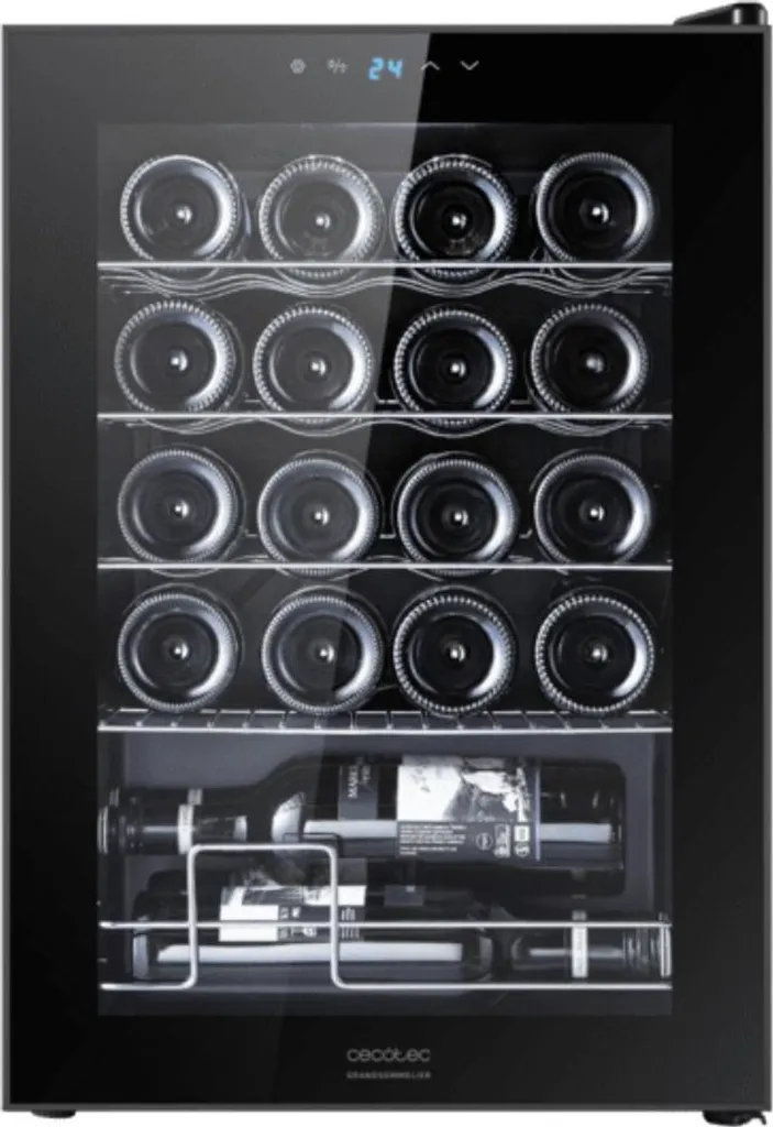 Cave à vin Cecotec GrandSommelier 2050 Compresseur 20 Bouteilles Noir 00122