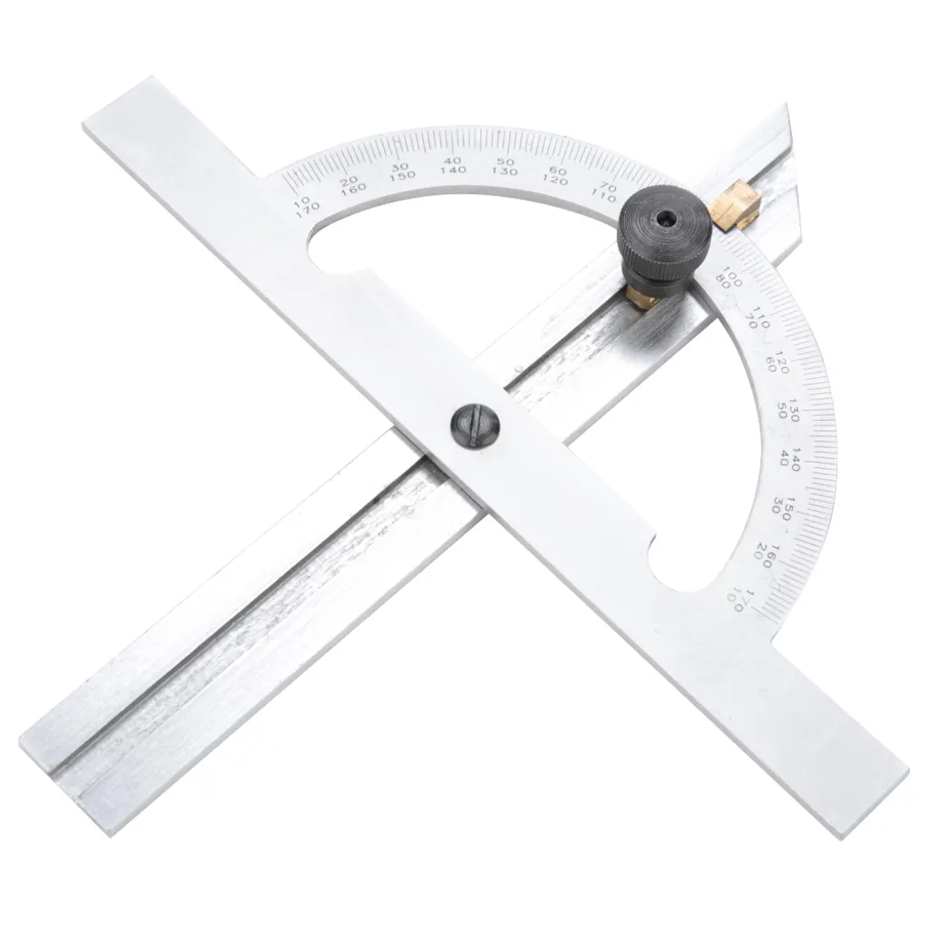 Outil de mesure d'angle réglable 100x150mm en acier carbone durable - 3