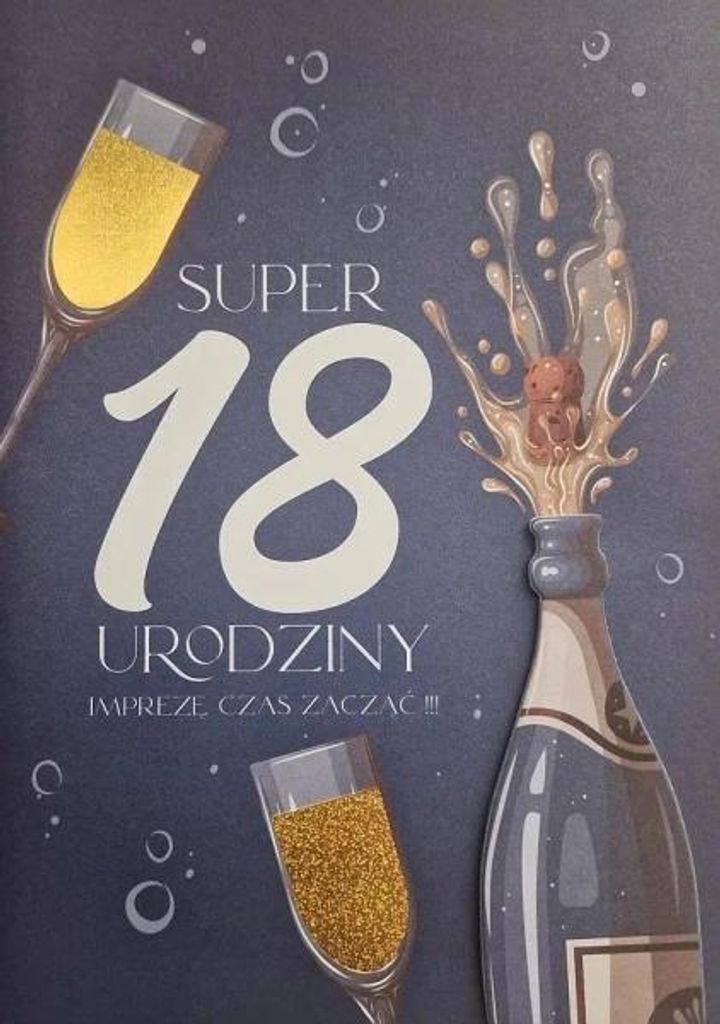 Geburtstagskarte „18“ für Männer – YEKU