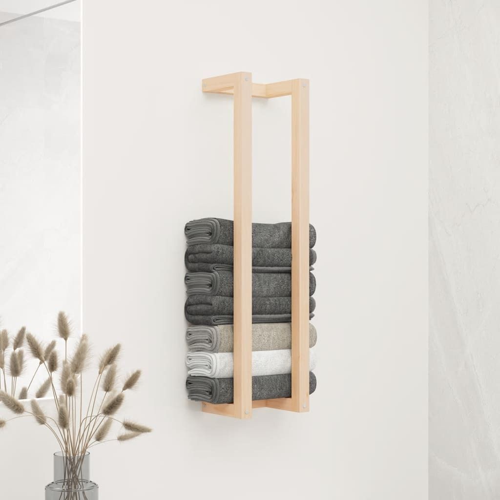 CLORIS Handtuchhalter 23x18x90 cm Massivholz Kiefer, 1,95 kg