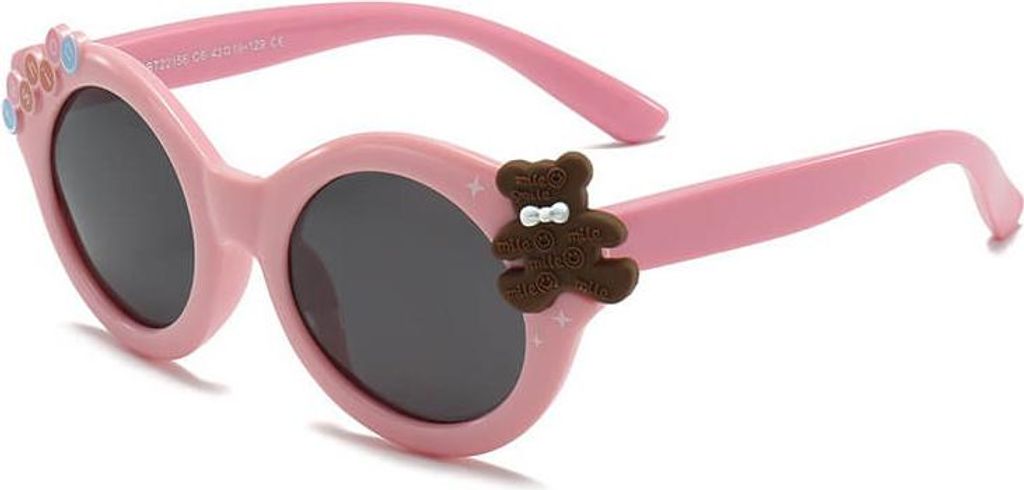 Faltbares Dreieck-Brillenetui, Herzmuster, ET132, schwarz