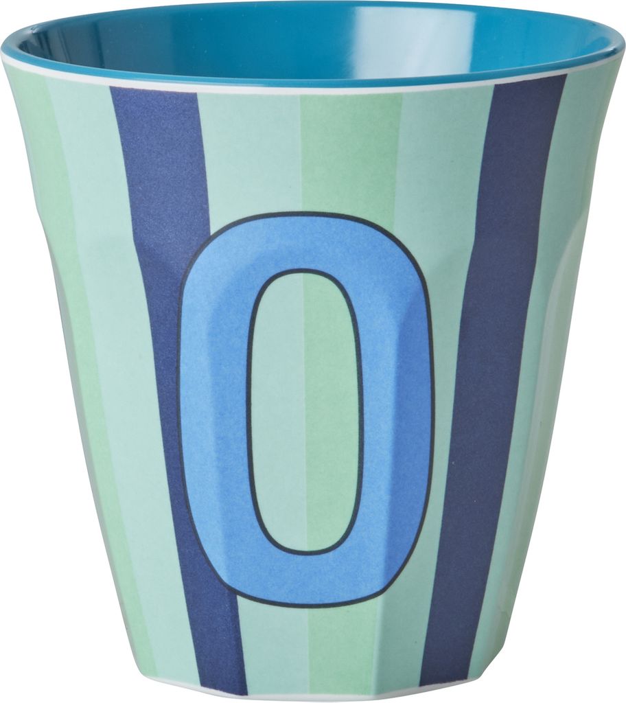 Rice Becher - TÜRKIS/GRÜN/BLAU - Buchstabe O