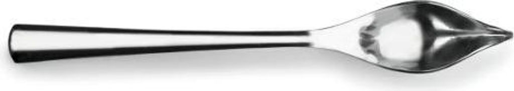 Perforierter Edelstahl Servierlöffel 17 cm zum feinen Servieren kleiner kugelförmiger Speisen