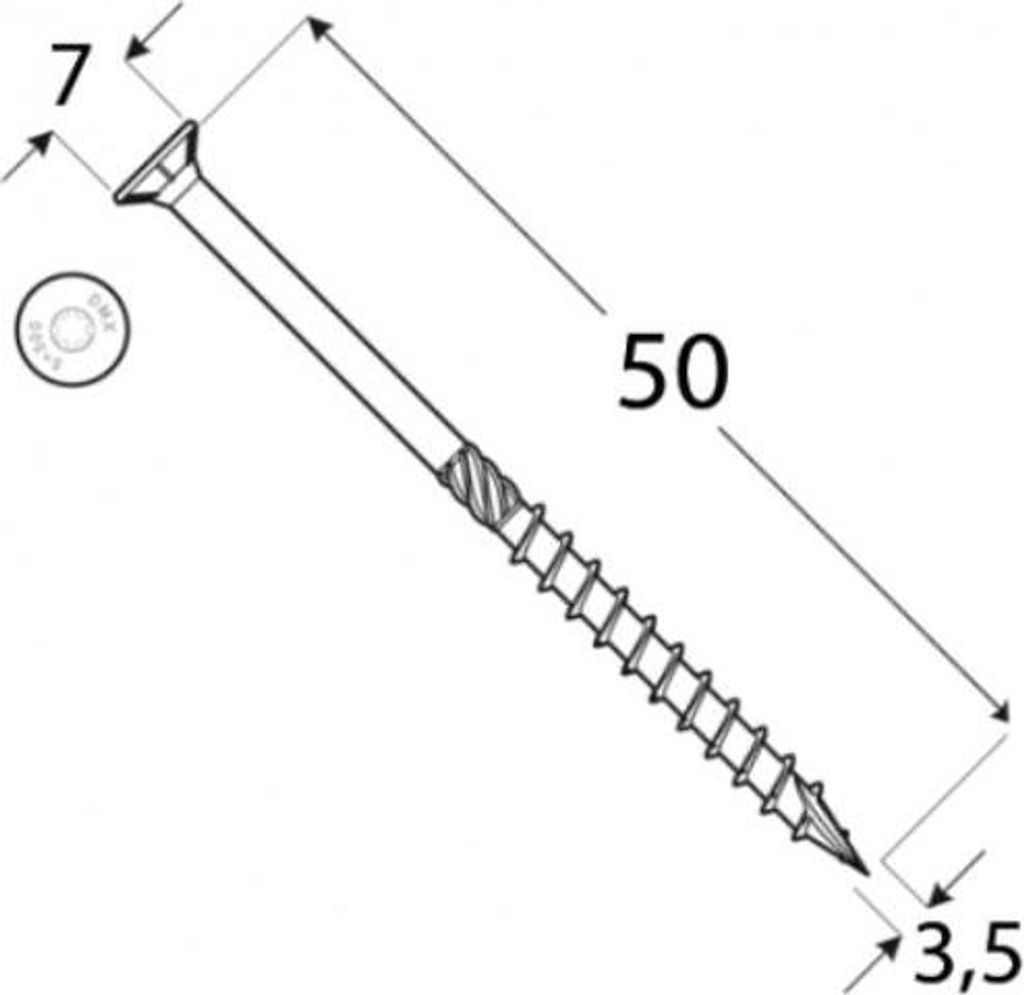 200 viti per legno Torx  Set di viti per pannelli Immagine del prodotto 