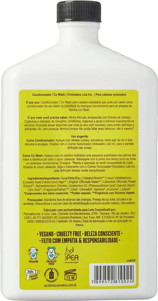 Après-shampooing Lola Cosmetics Wavy 500 ml pour boucles légères