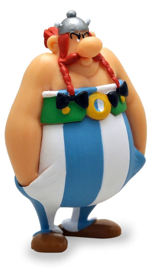Plastoy Asterix Figur Obélix mit den Händen in den Taschen - Kunststoff - 8 cm