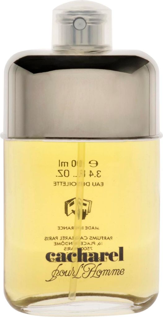 A bottle of Cacharel pour L'Homme Eau de Toilette for men.