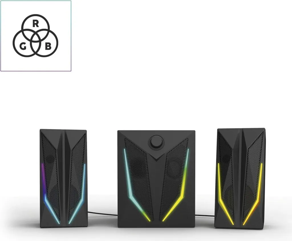 Système Audio BLAST-R 621 Gaming avec Caisson en Bois et Basses Boostées