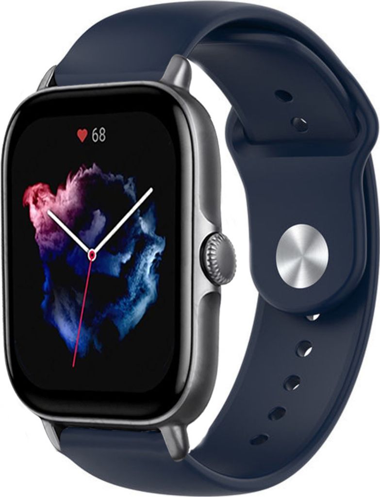 Strap-it Amazfit GTS 3 Sportarmband (Dunkelblau)
