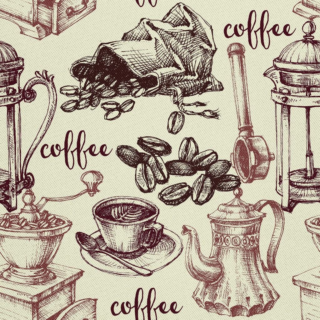 OUTDOOR DECOSTOFFE OXFORD - Motiv Kaffee Image du produit 