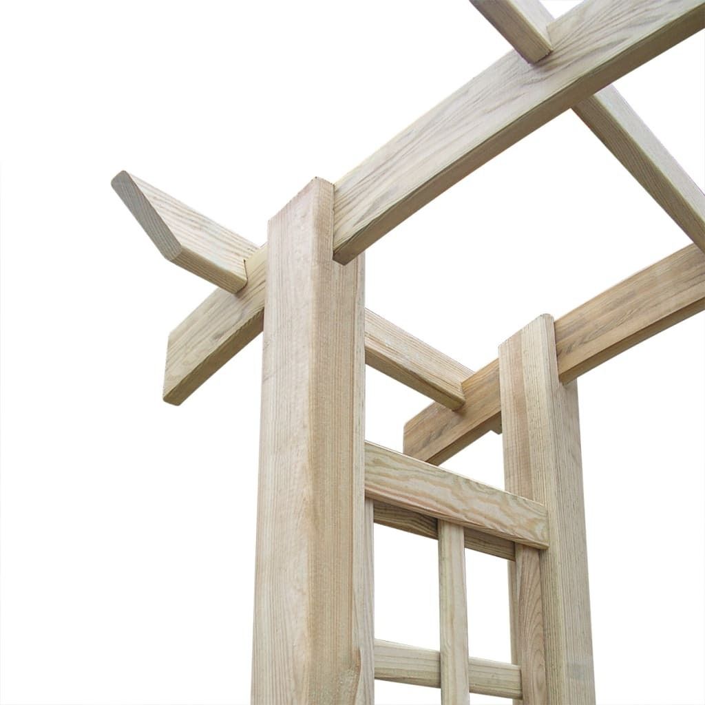 Arco da giardino 150x60x210 cm in legno Immagine del prodotto 